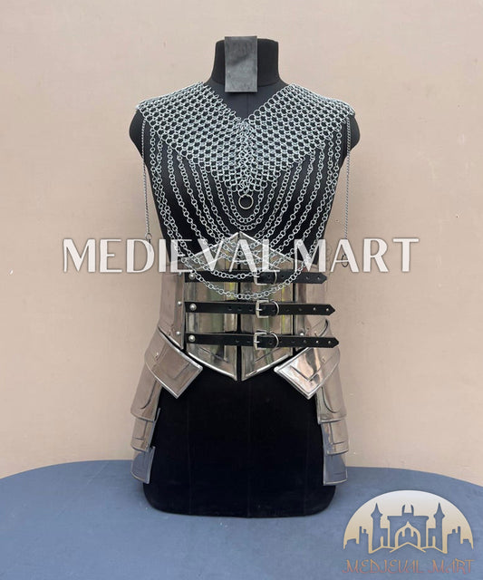 MEDIEVALMART AU Iconic Viking's Jarl Borg Iron Spikes  Battleworn Viking Wooden Shield | Gifts For Dad