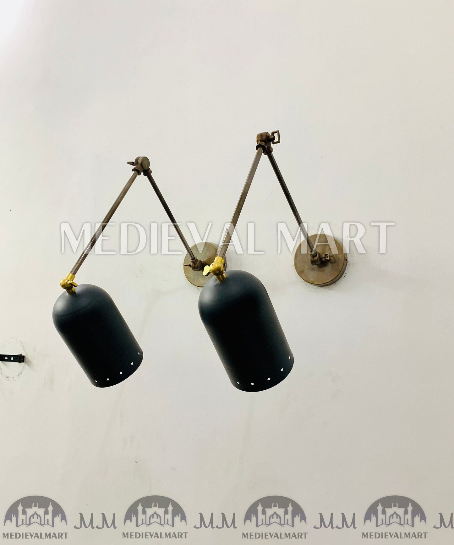 MEDIEVALMART AU European Greaves Knight English Legs Armor "Buff Polish"