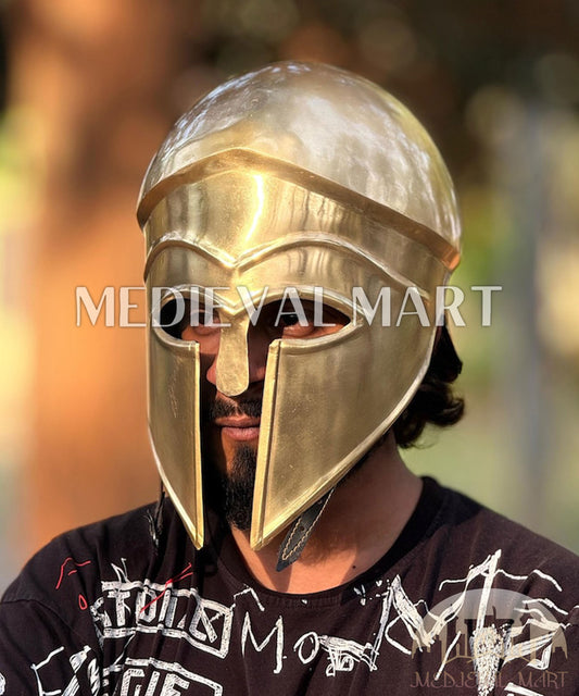 MEDIEVALMART AU Great Fantasy Helmet With Metal Horns or Free Stand | LARP Props