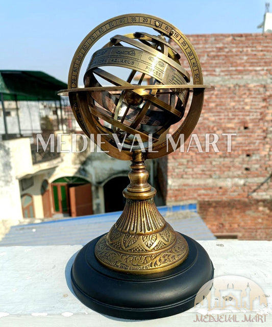 MEDIEVALMART AU "Achilles" Gold Finish Trojan Warrior Helmet W/H Free Stand | Troy Props