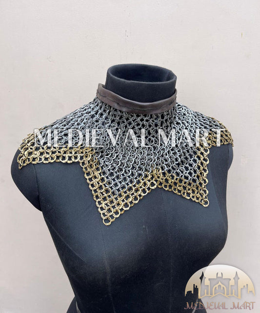 MEDIEVALMART AU Iconic Viking's Jarl Borg Iron Spikes  Battleworn Viking Wooden Shield | Gifts For Dad