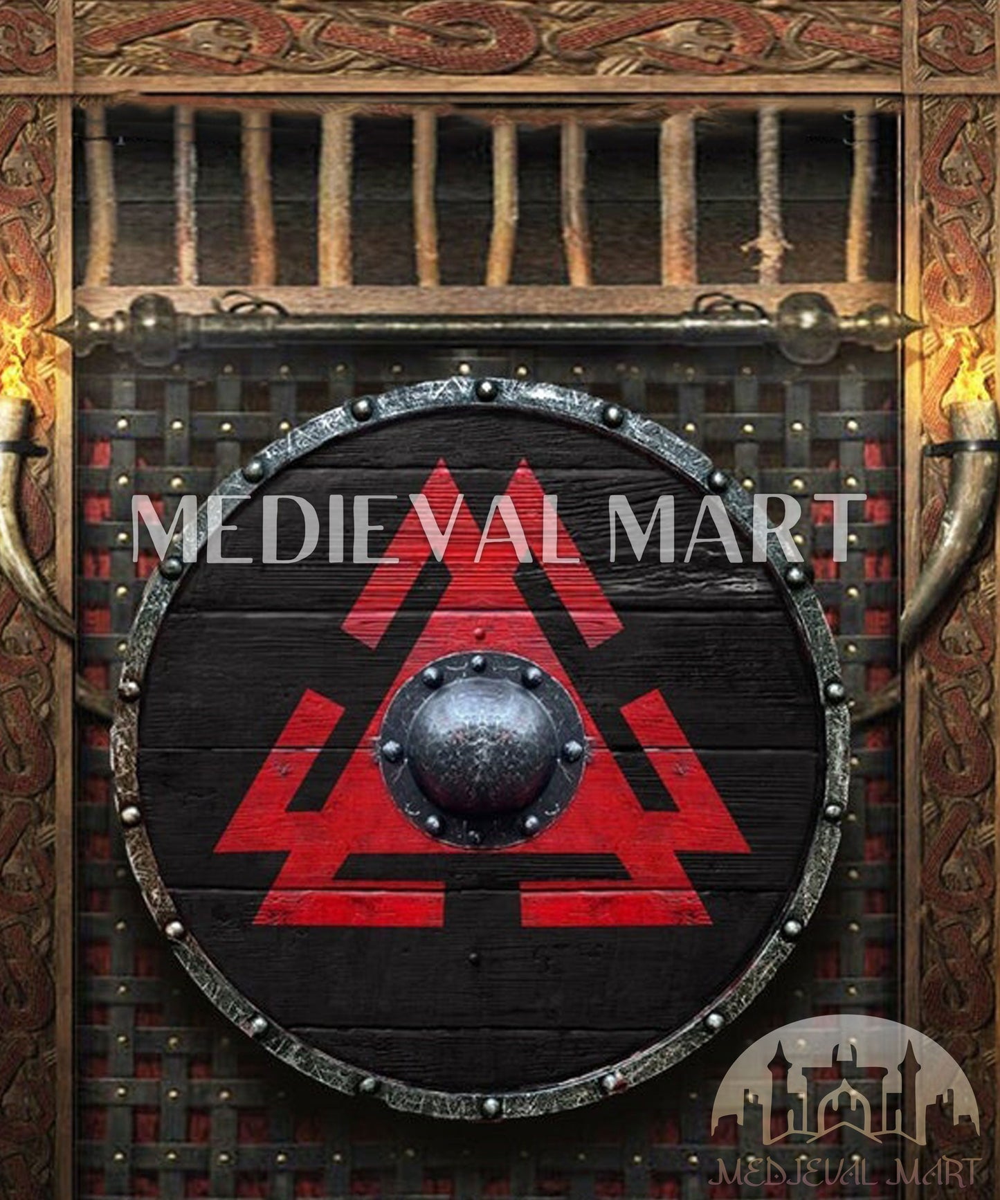 MEDIEVALMART AU First Avengers Steve Rogers Damaged Shield | Gift for Cosplayer