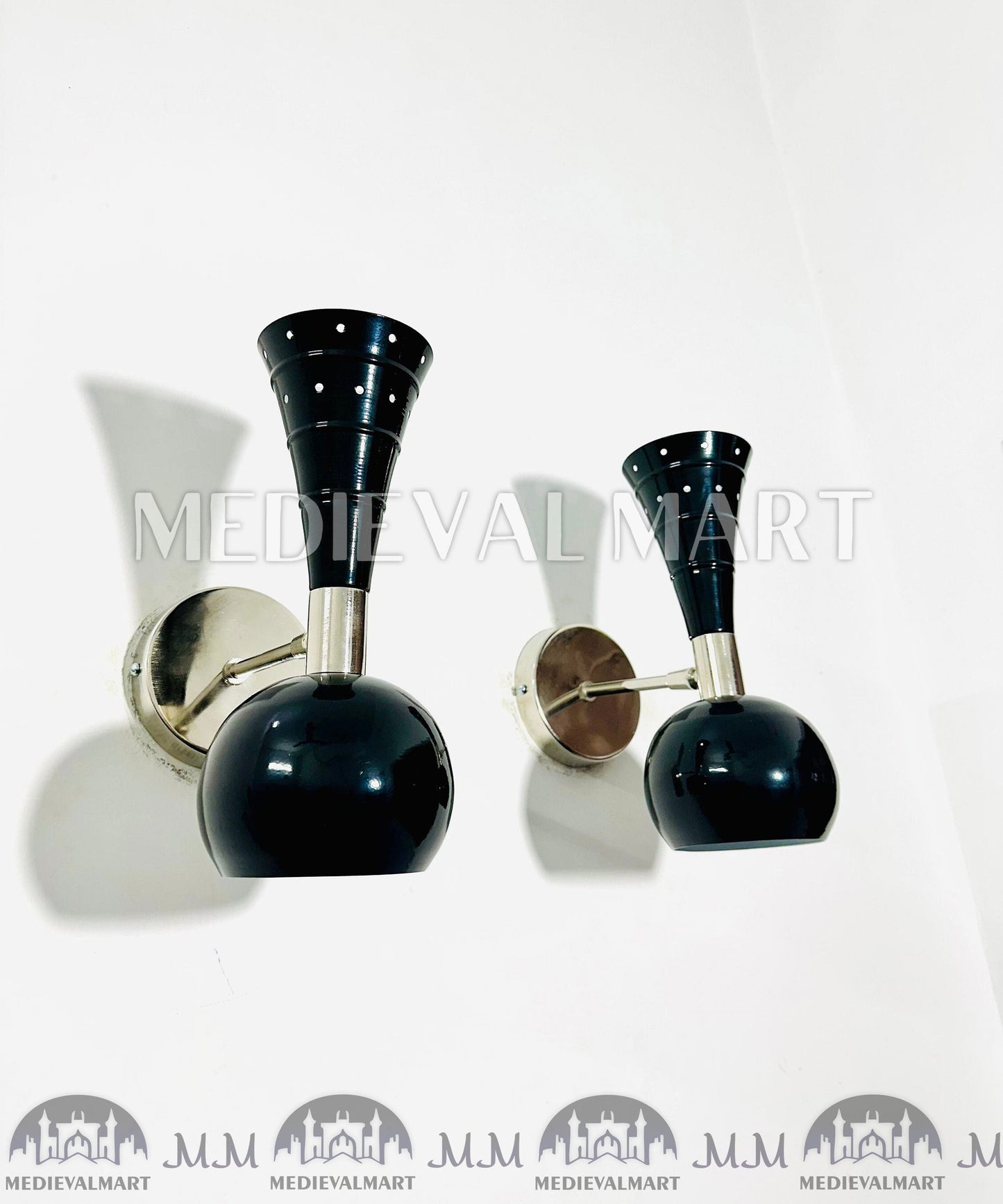 MEDIEVALMART AU European Greaves Knight English Legs Armor "Buff Polish"