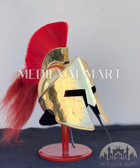 MEDIEVALMART AU Great Fantasy Helmet With Metal Horns or Free Stand | LARP Props