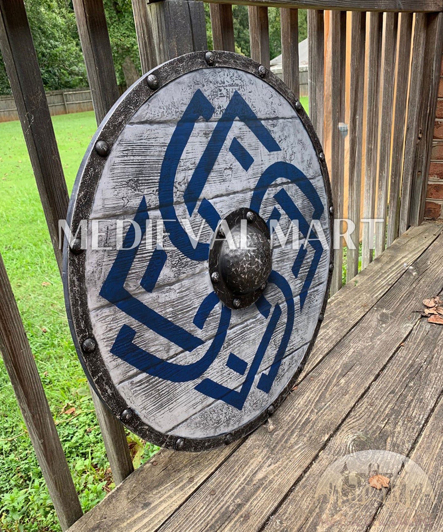MEDIEVALMART AU First Avengers Steve Rogers Damaged Shield | Gift for Cosplayer