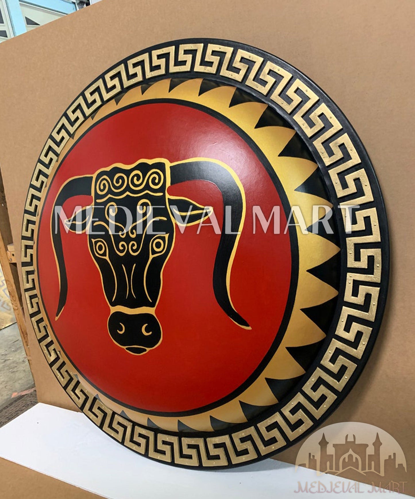 MEDIEVALMART AU First Avengers Steve Rogers Damaged Shield | Gift for Cosplayer