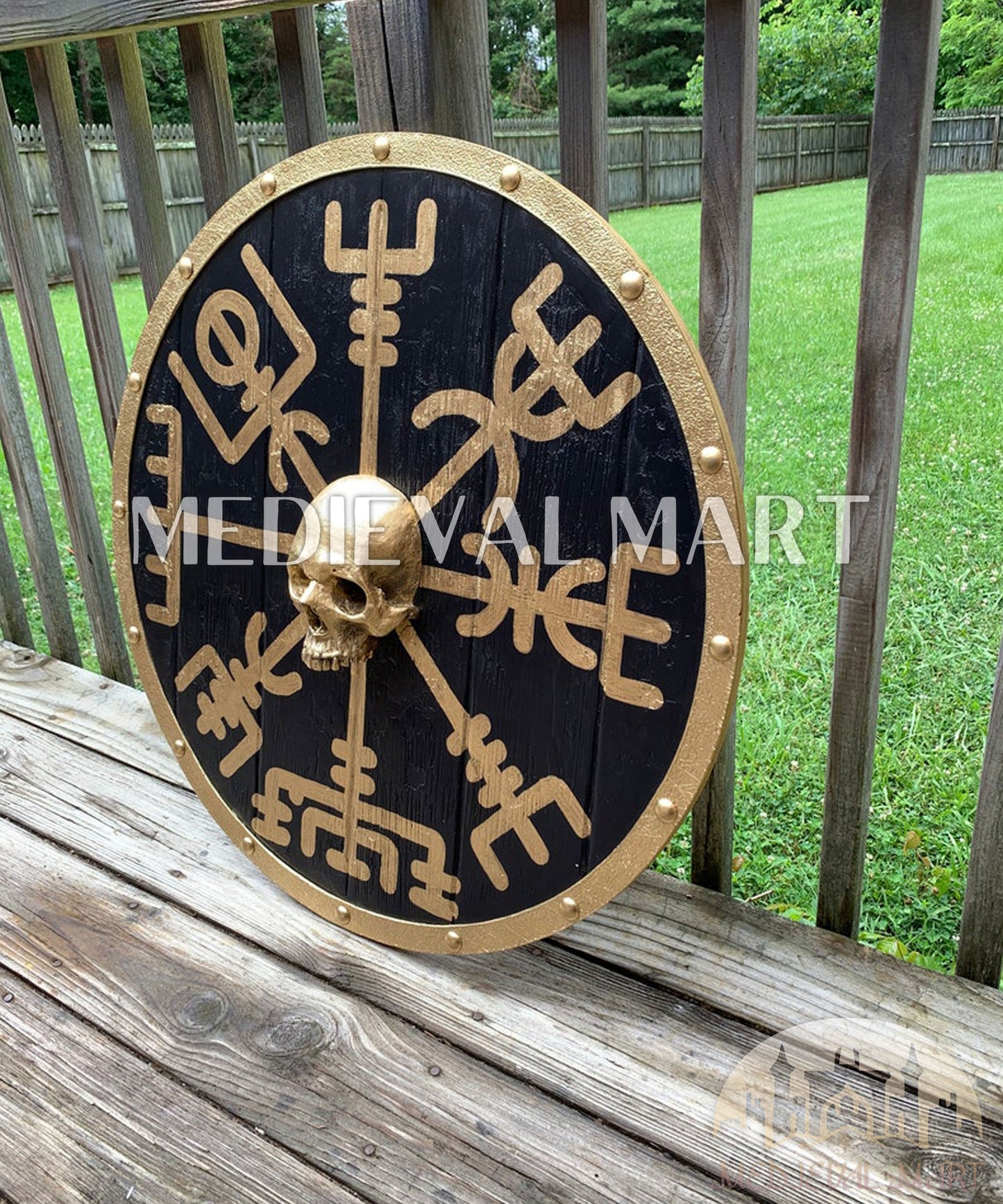 MEDIEVALMART AU First Avengers Steve Rogers Damaged Shield | Gift for Cosplayer