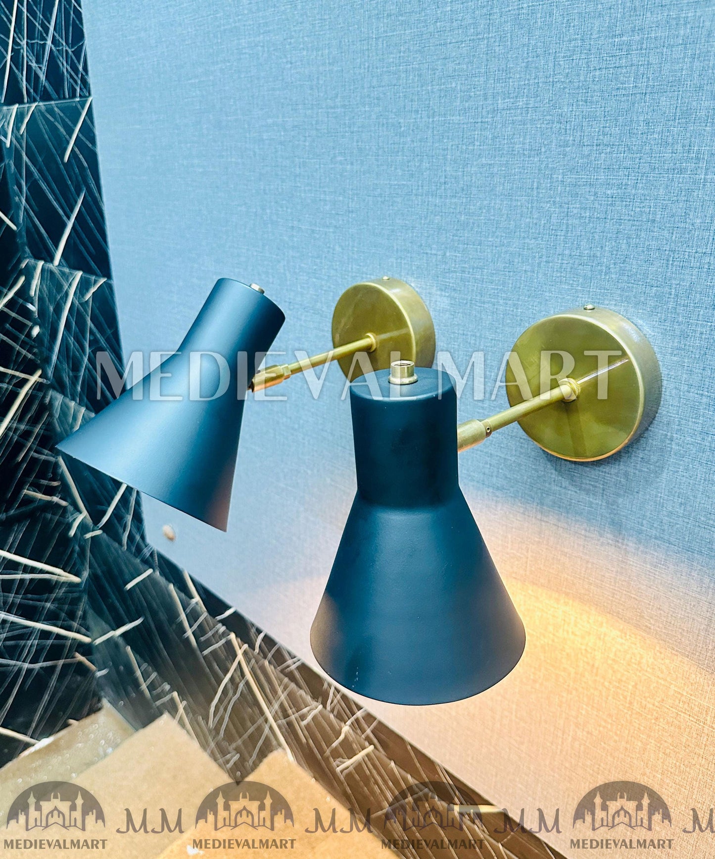 MEDIEVALMART AU European Greaves Knight English Legs Armor "Buff Polish"