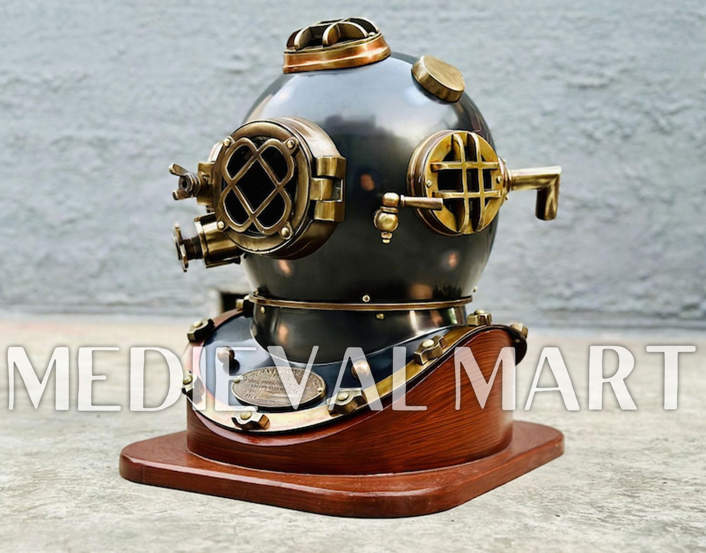 MEDIEVALMART AU Hand Forged Medieval Twisted Troll Cross Iron Pendent With Leather Cord