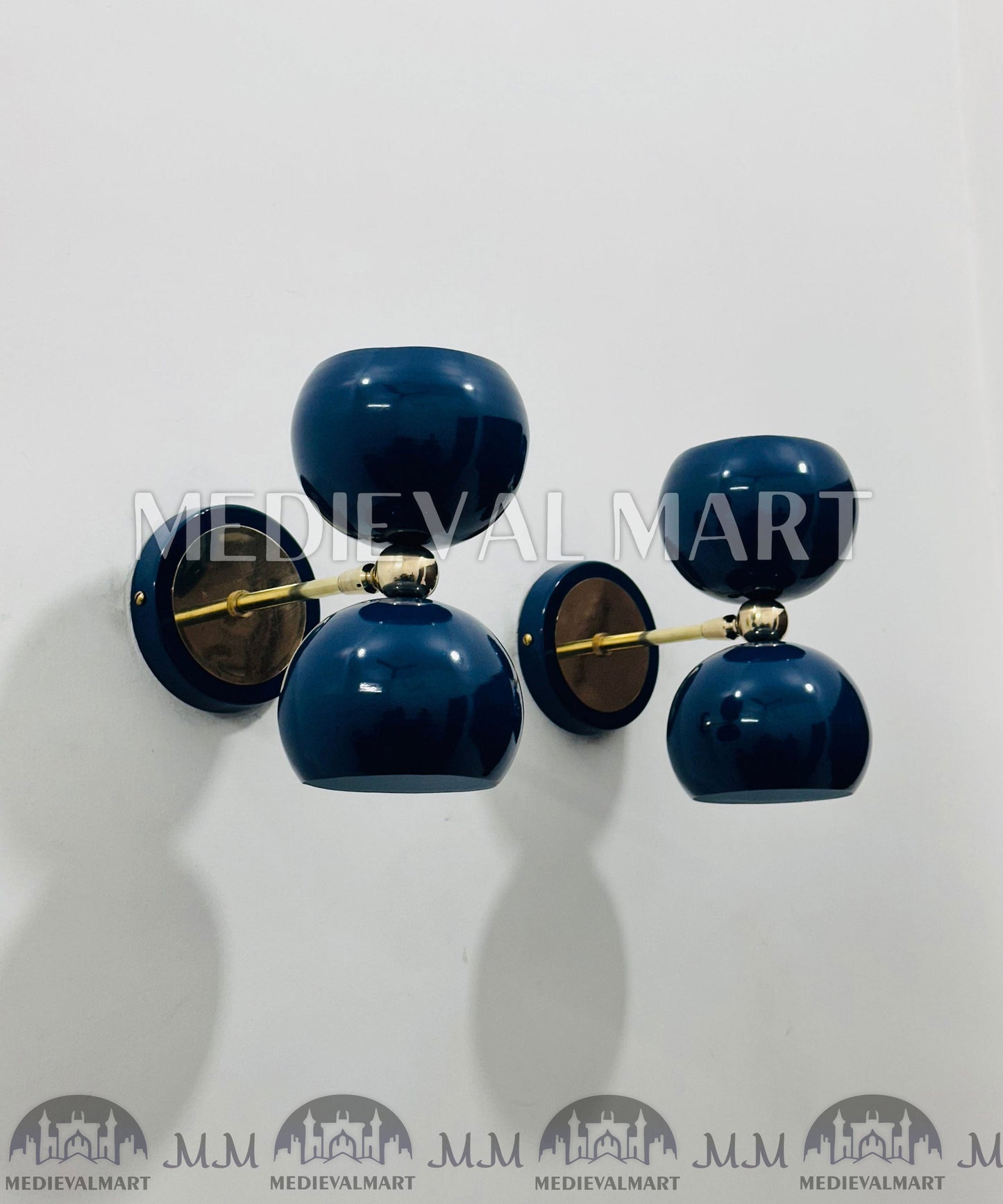 MEDIEVALMART AU European Greaves Knight English Legs Armor "Buff Polish"