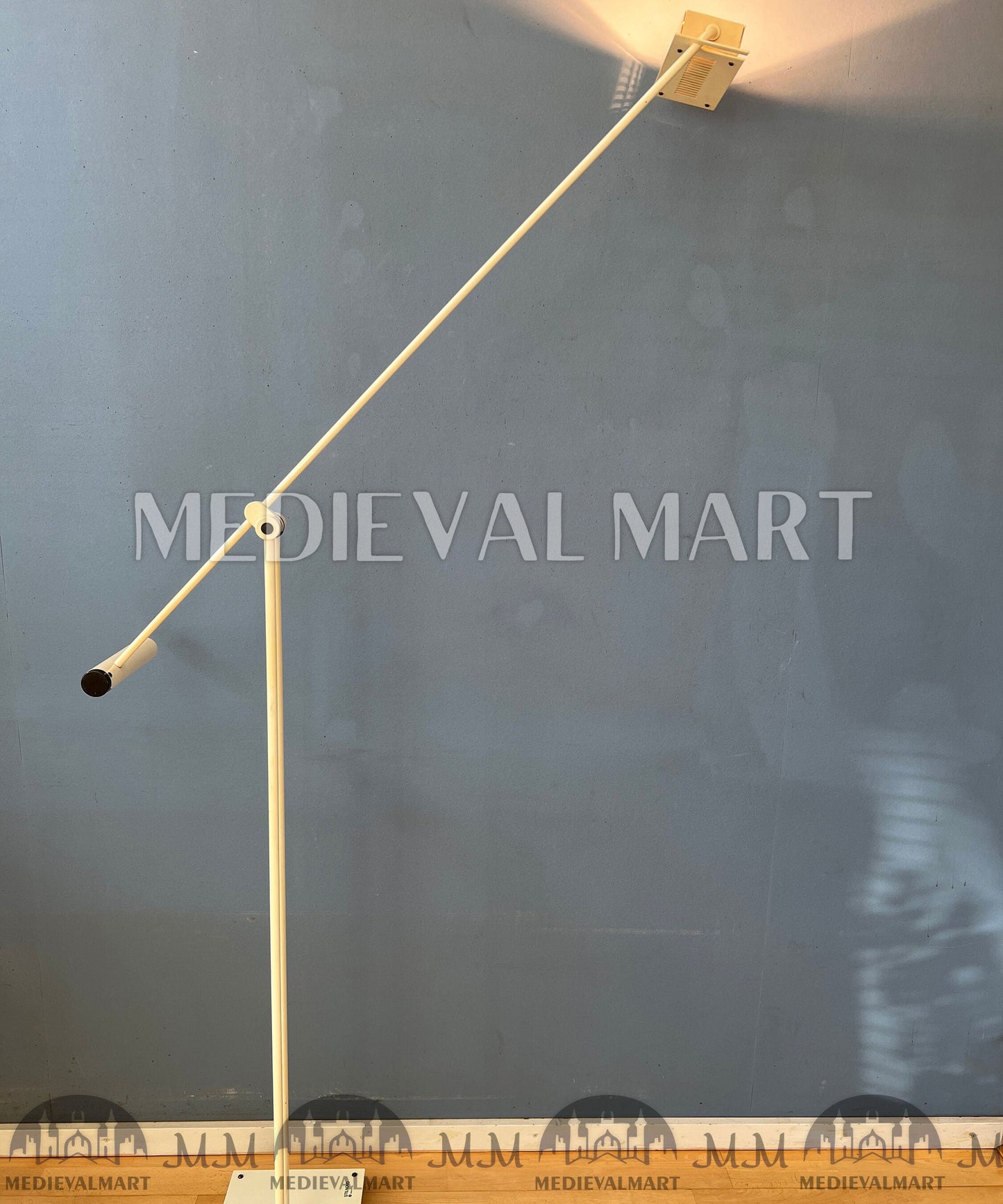 MEDIEVALMART AU Vintage Mid Century Silver Dijkstra Space Age Floor Lamp