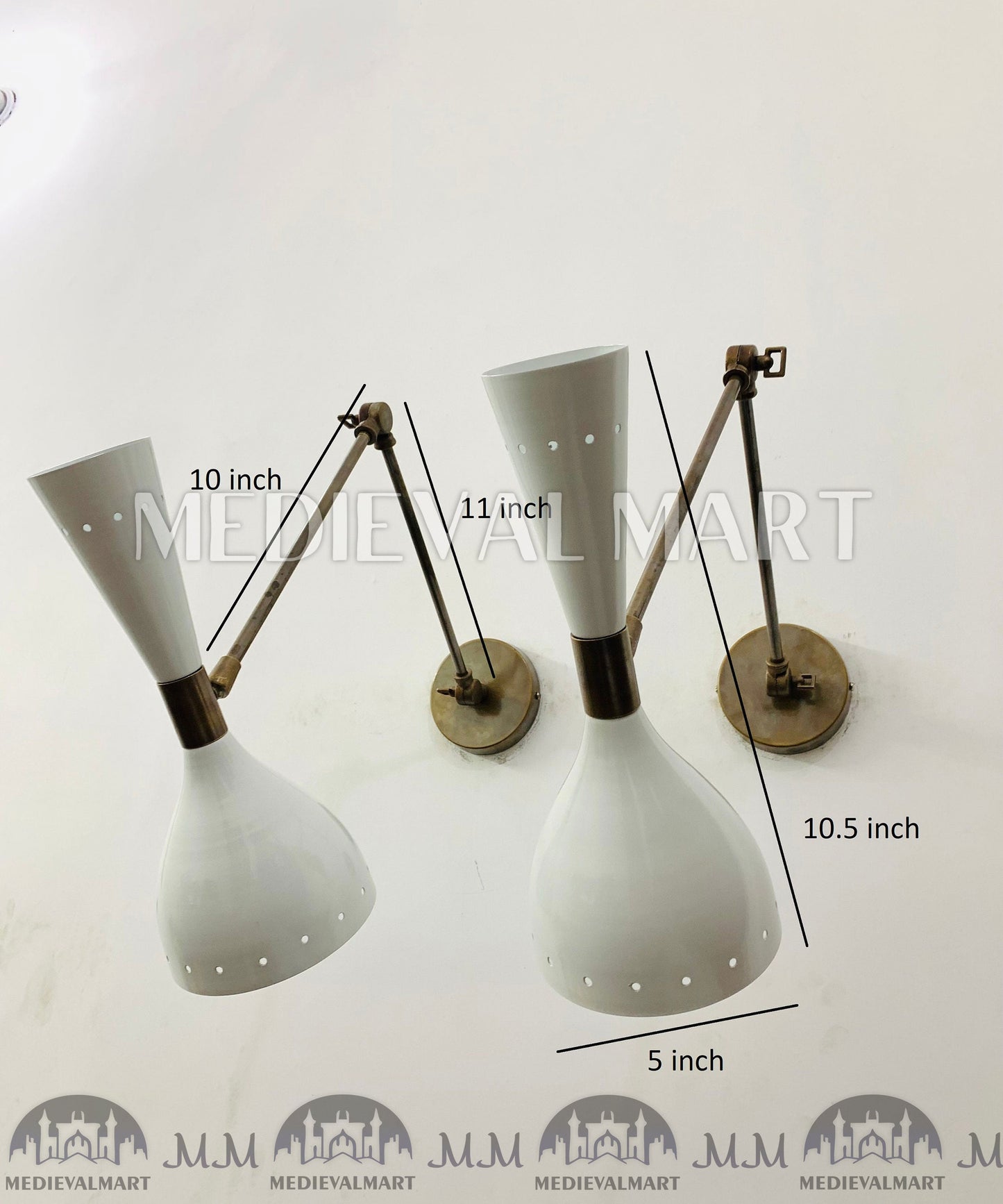 MEDIEVALMART AU European Greaves Knight English Legs Armor "Buff Polish"