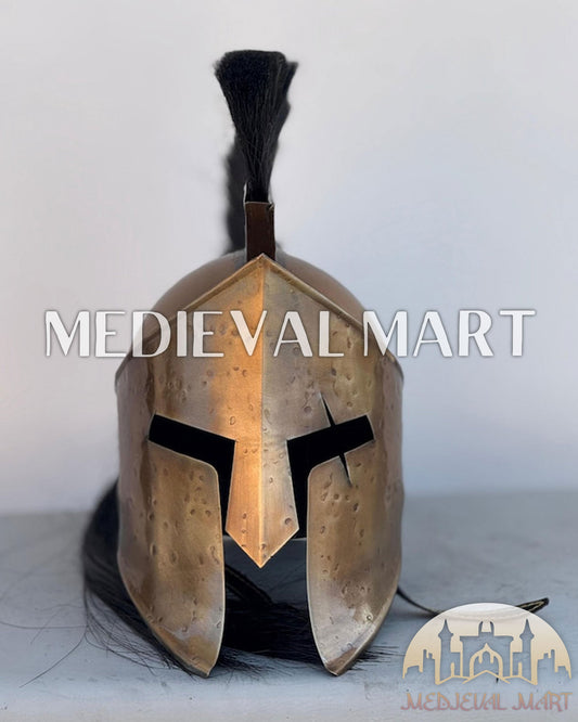 MEDIEVALMART AU Great Fantasy Helmet With Metal Horns or Free Stand | LARP Props