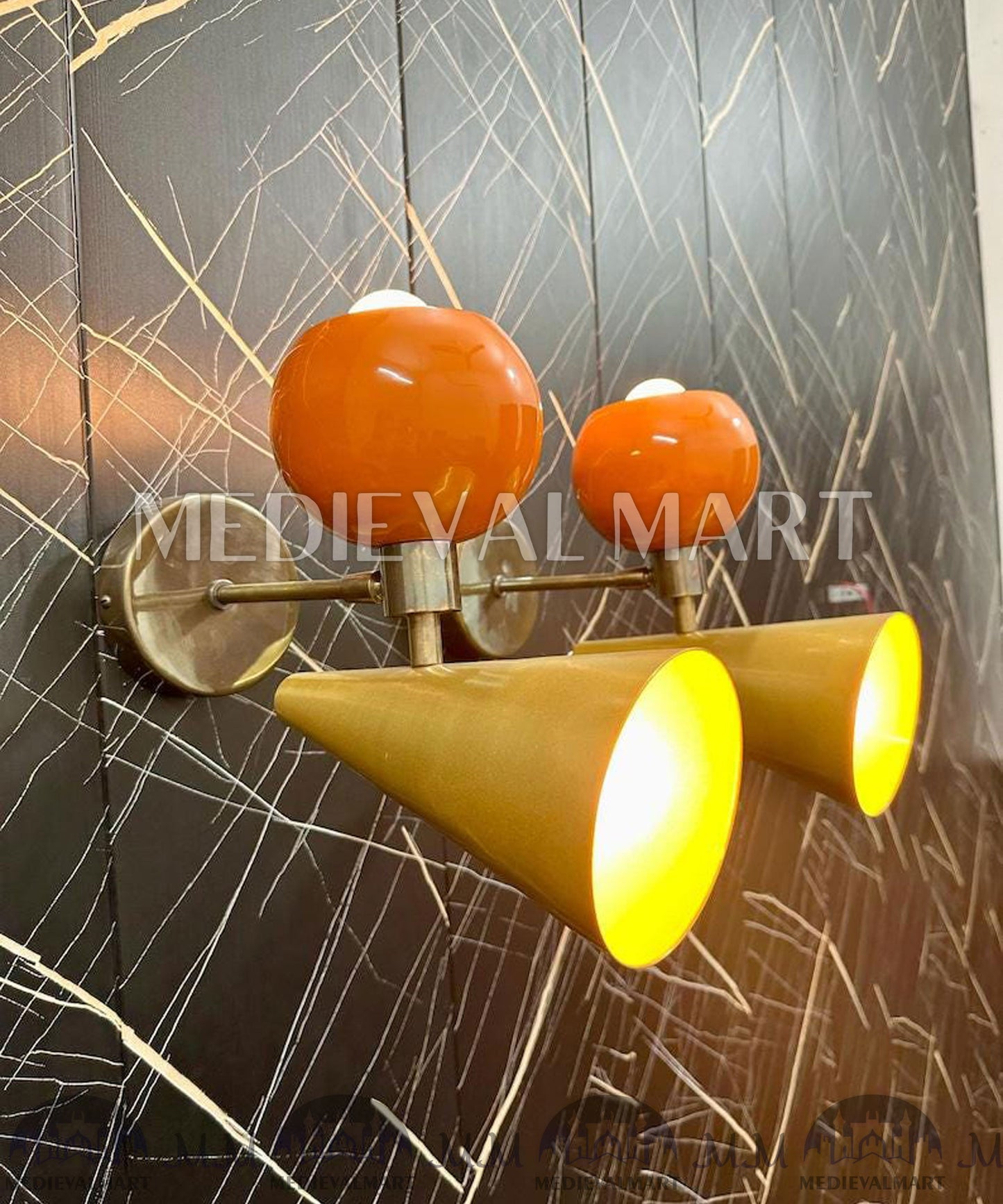 MEDIEVALMART AU European Greaves Knight English Legs Armor "Buff Polish"