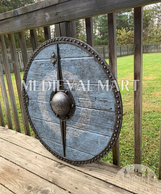 MEDIEVALMART AU First Avengers Steve Rogers Damaged Shield | Gift for Cosplayer