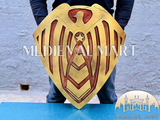 MEDIEVALMART AU First Avengers Steve Rogers Damaged Shield | Gift for Cosplayer