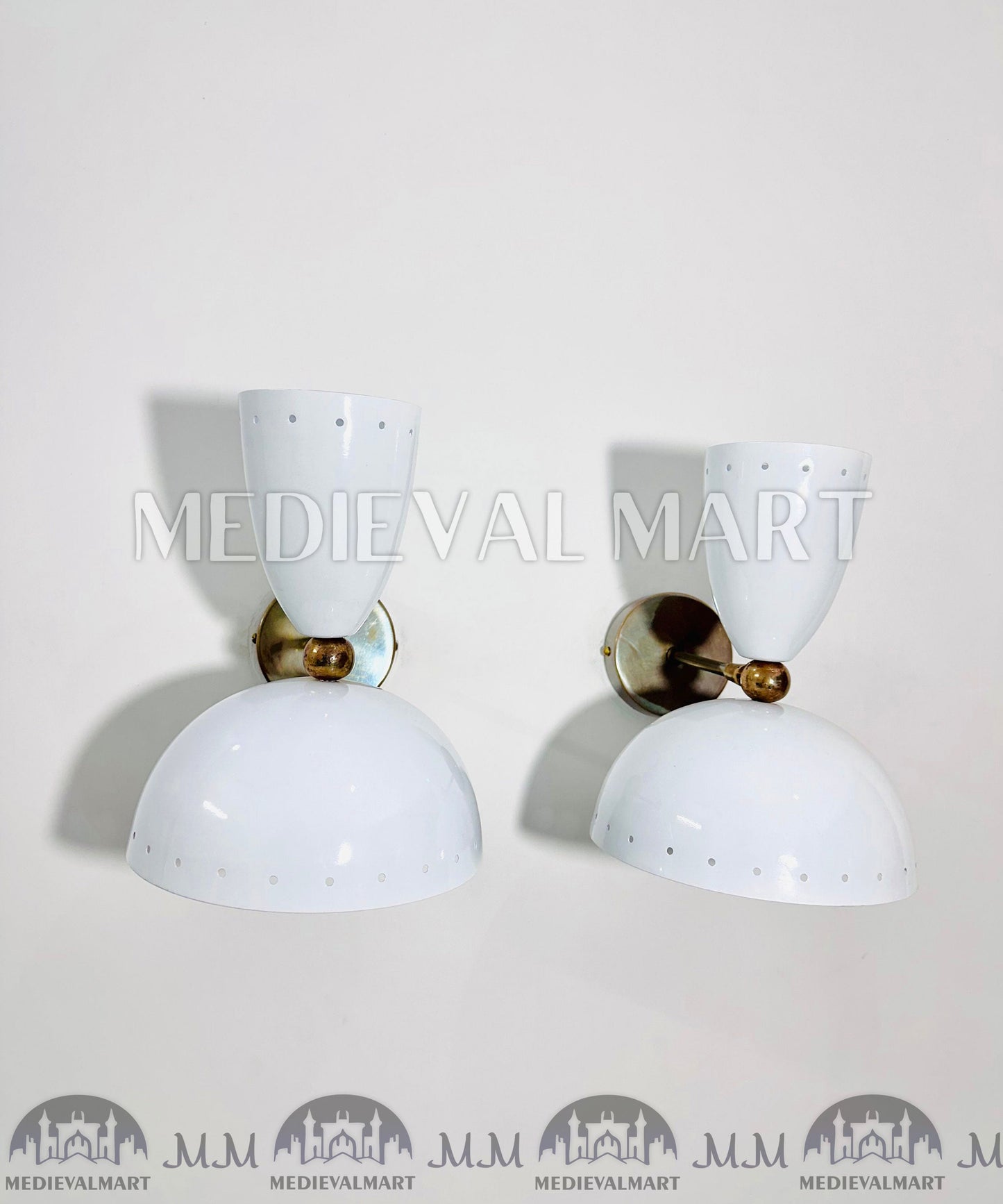 MEDIEVALMART AU European Greaves Knight English Legs Armor "Buff Polish"