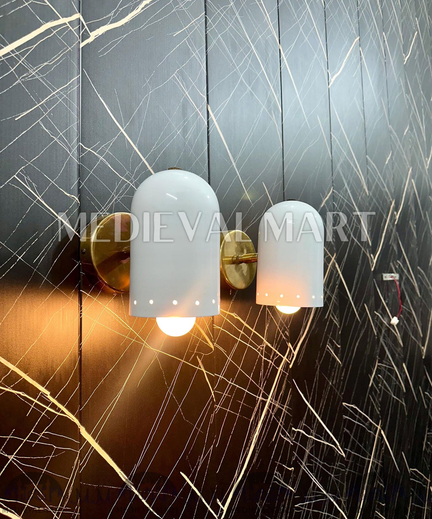 MEDIEVALMART AU European Greaves Knight English Legs Armor "Buff Polish"