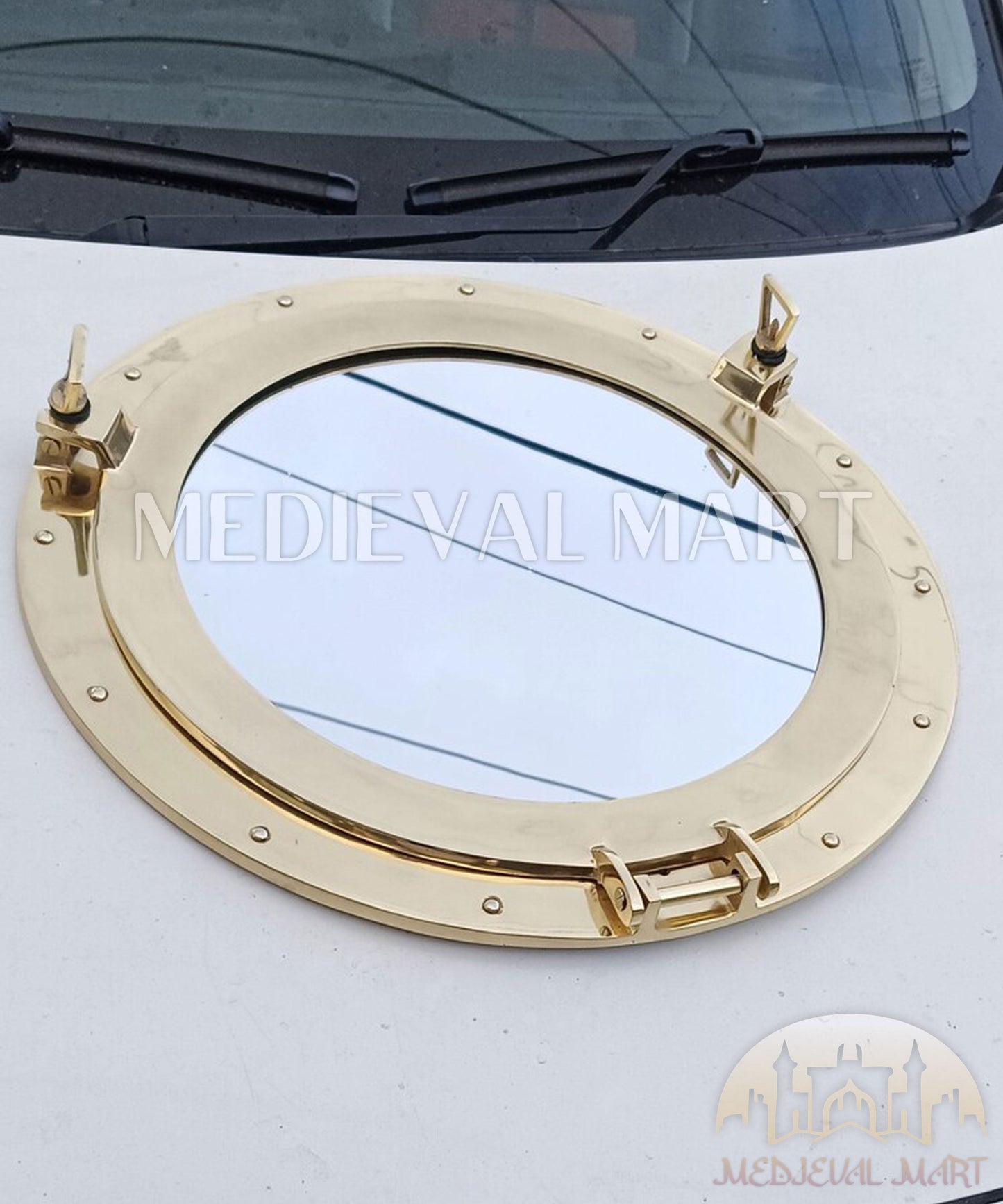 MEDIEVALMART AU Hand Forged Medieval Twisted Troll Cross Iron Pendent With Leather Cord