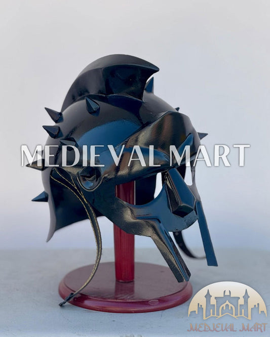 MEDIEVALMART AU Great Fantasy Helmet With Metal Horns or Free Stand | LARP Props