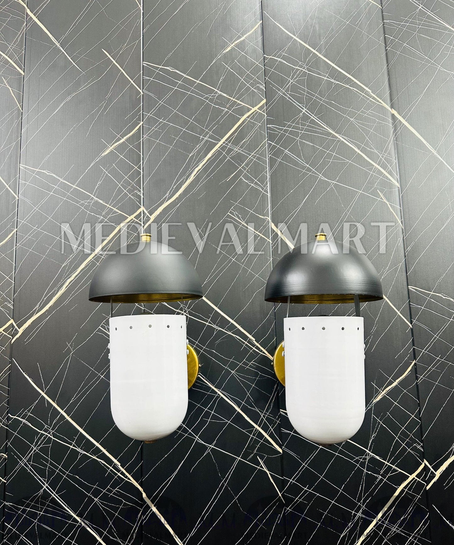 MEDIEVALMART AU European Greaves Knight English Legs Armor "Buff Polish"