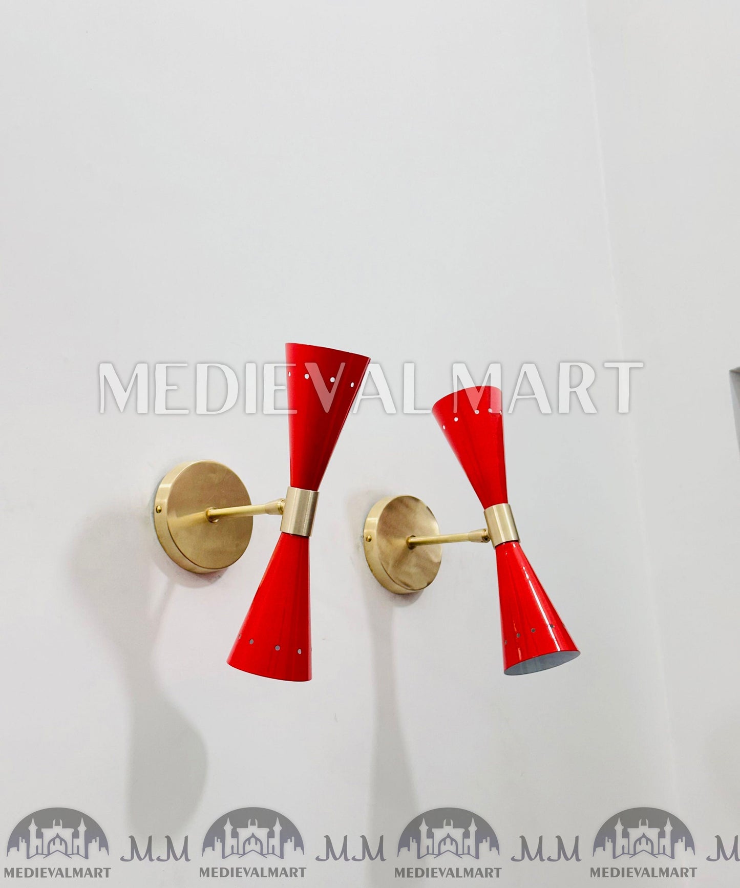 MEDIEVALMART AU European Greaves Knight English Legs Armor "Buff Polish"