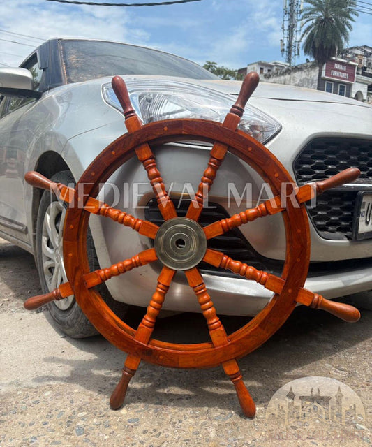 MEDIEVALMART AU Hand Forged Medieval Twisted Troll Cross Iron Pendent With Leather Cord