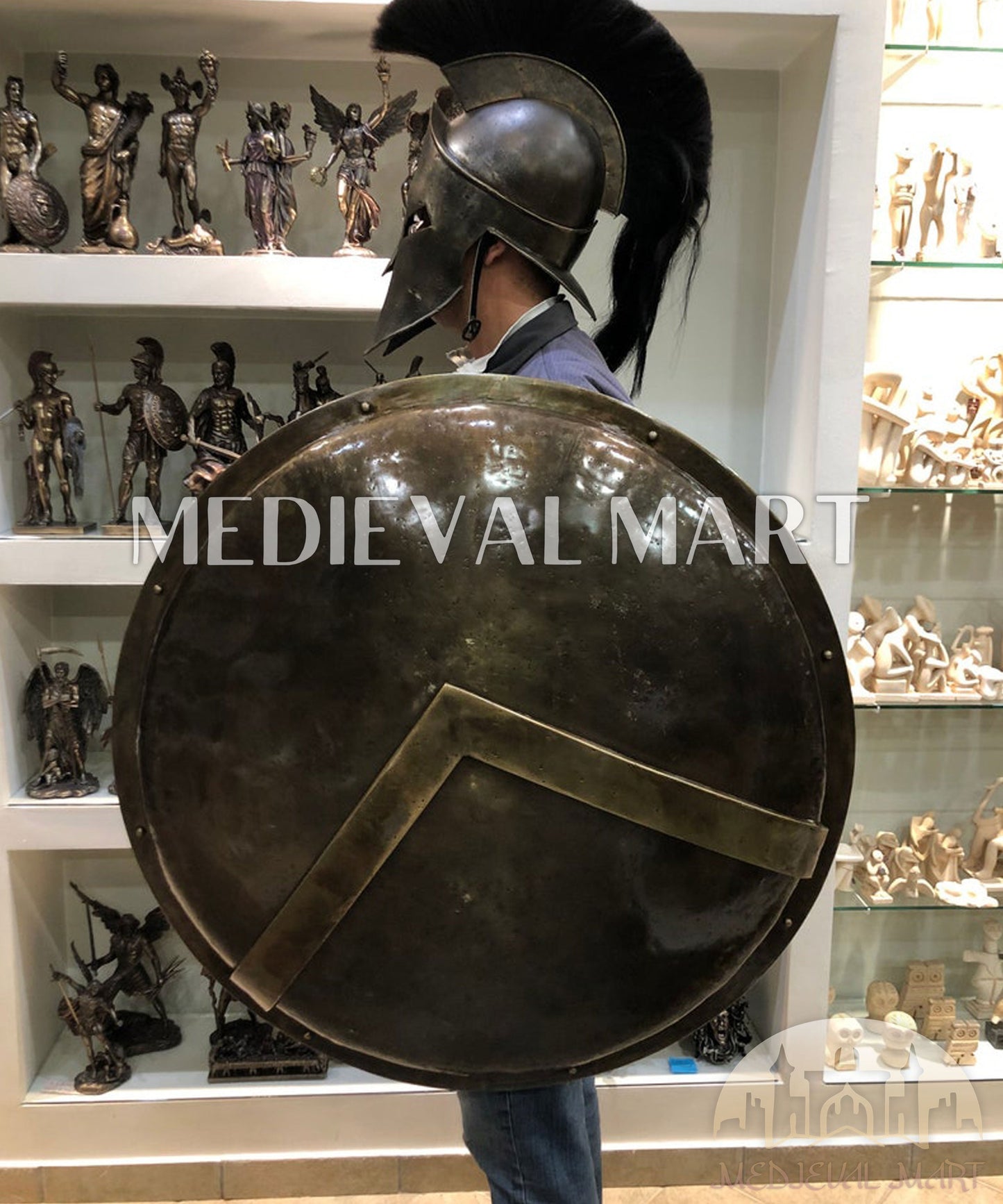 MEDIEVALMART AU First Avengers Steve Rogers Damaged Shield | Gift for Cosplayer