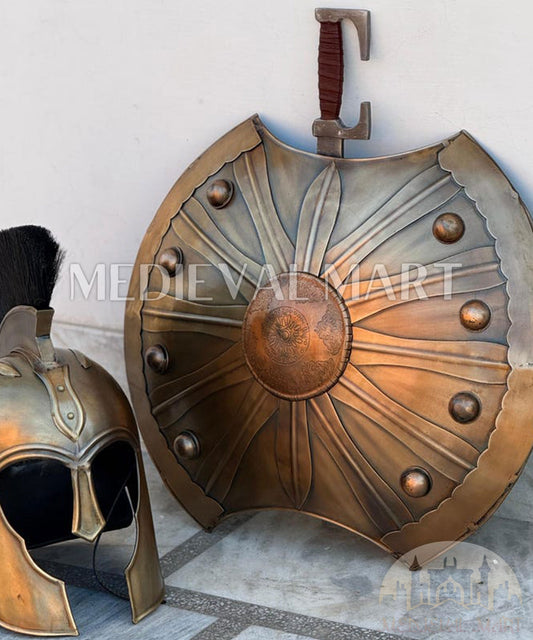 MEDIEVALMART AU Great Fantasy Helmet With Metal Horns or Free Stand | LARP Props