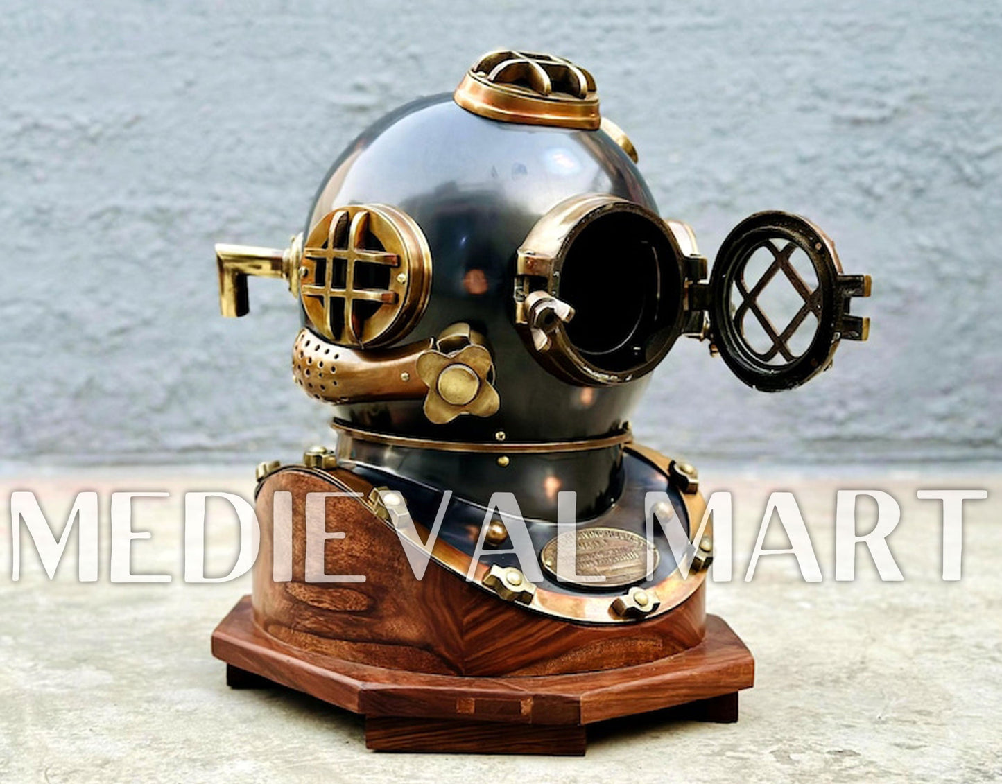 MEDIEVALMART AU Hand Forged Medieval Twisted Troll Cross Iron Pendent With Leather Cord