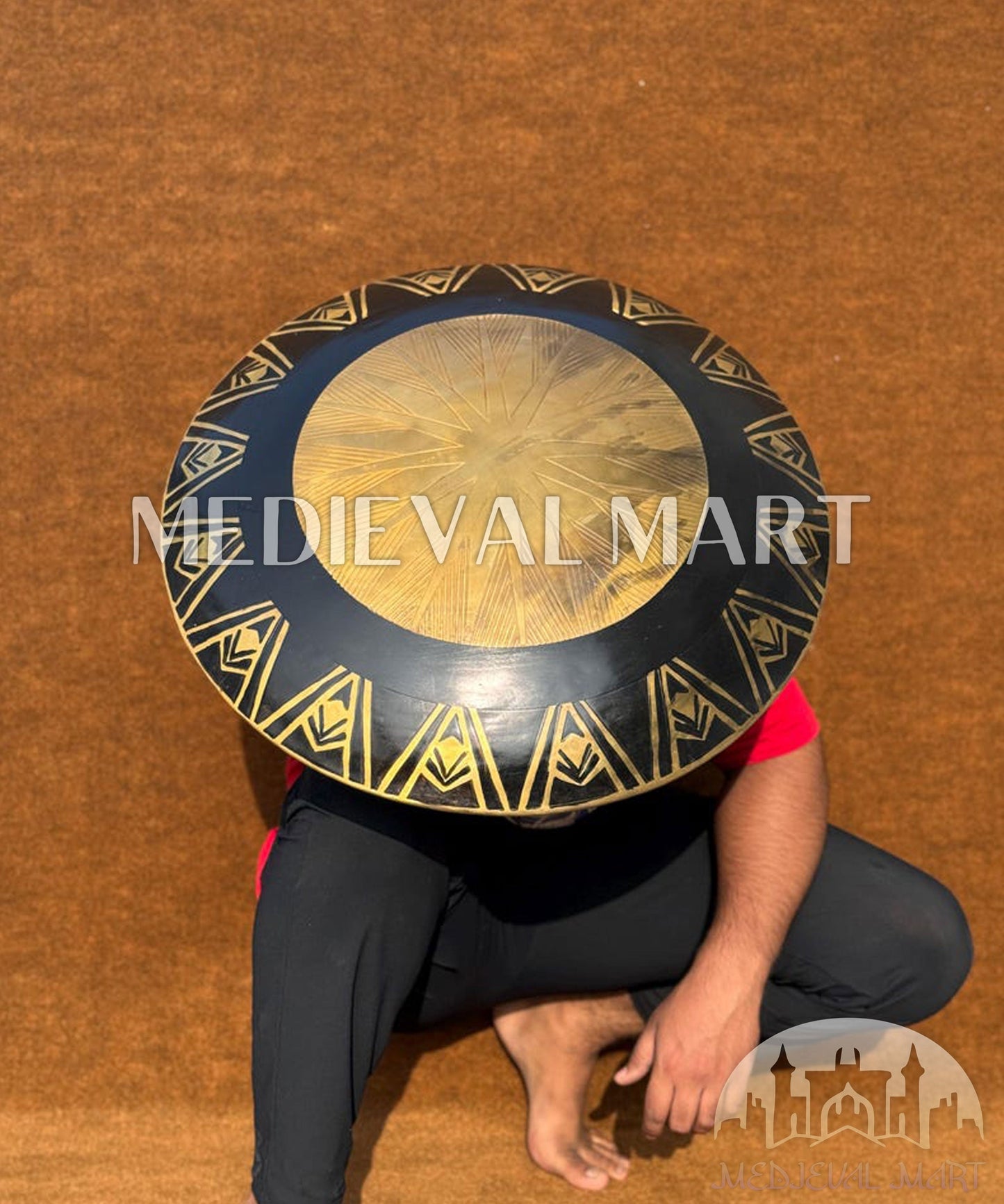 MEDIEVALMART AU Great Fantasy Helmet With Metal Horns or Free Stand | LARP Props