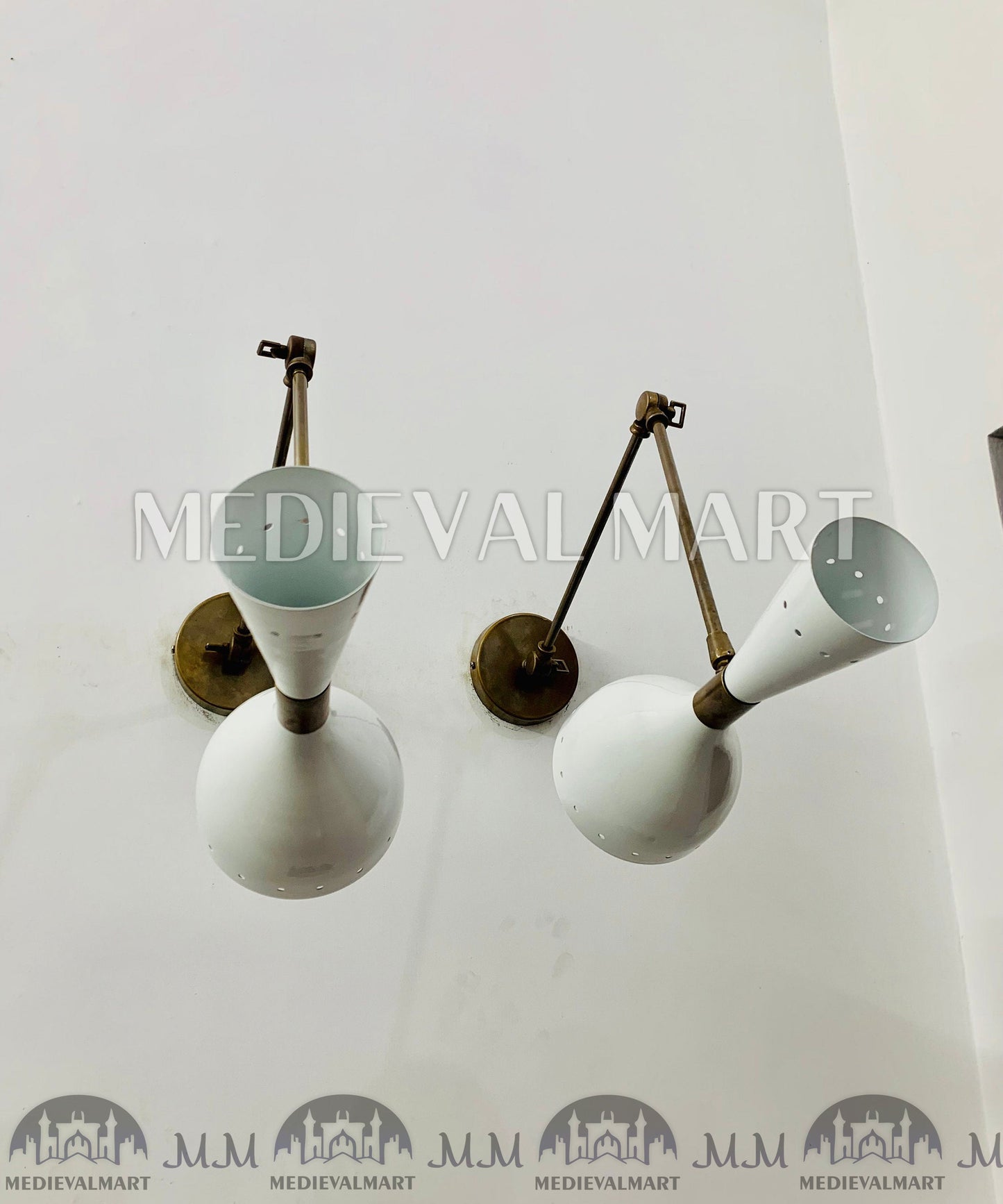 MEDIEVALMART AU European Greaves Knight English Legs Armor "Buff Polish"