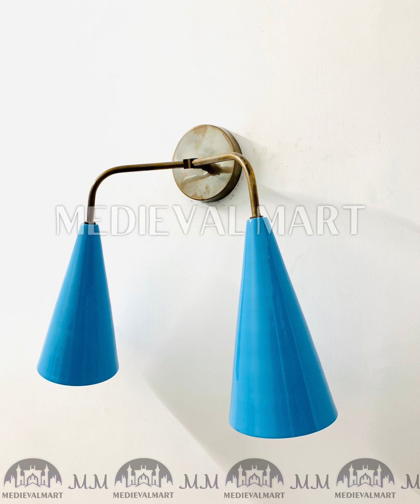 MEDIEVALMART AU European Greaves Knight English Legs Armor "Buff Polish"