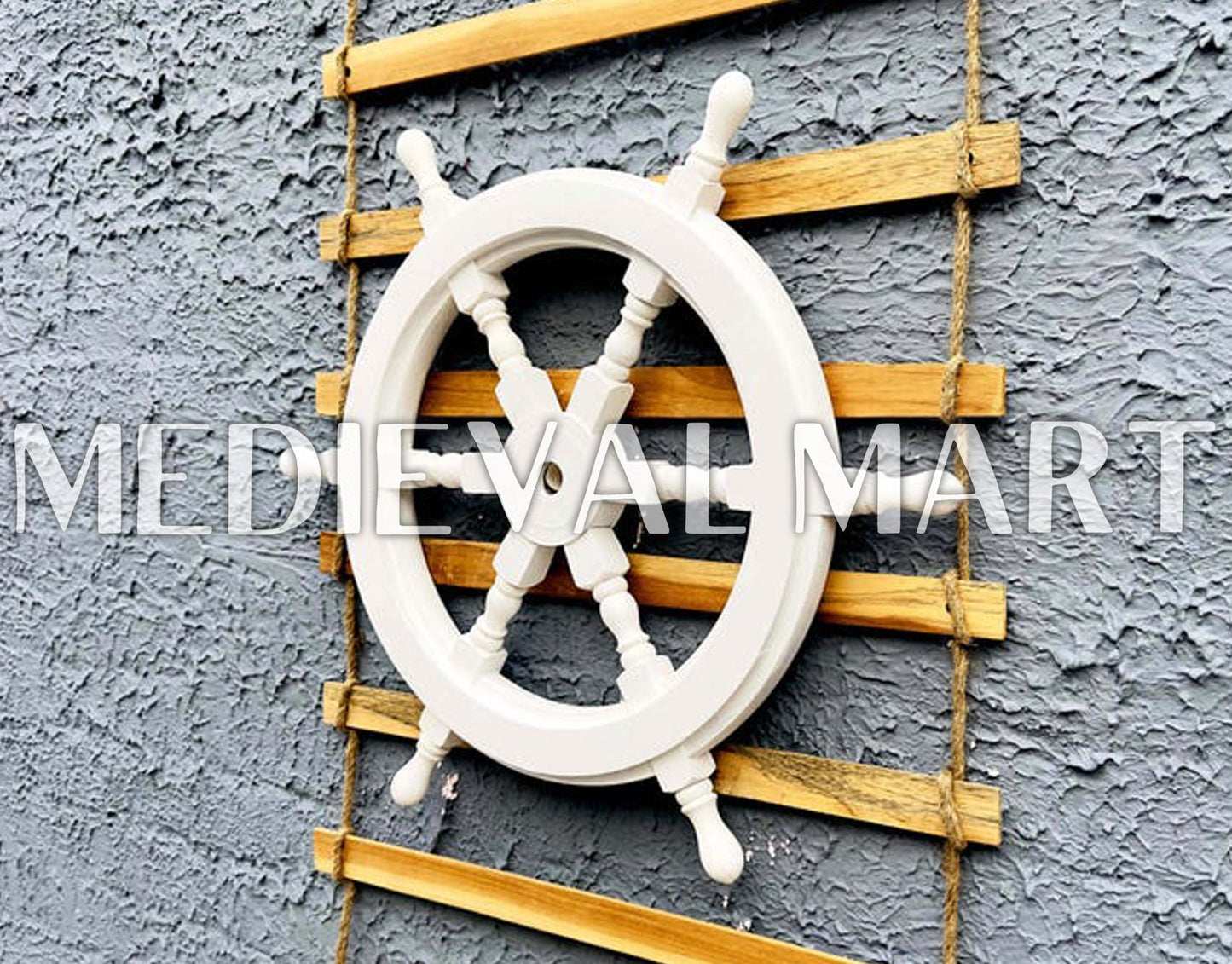 MEDIEVALMART AU Hand Forged Medieval Twisted Troll Cross Iron Pendent With Leather Cord