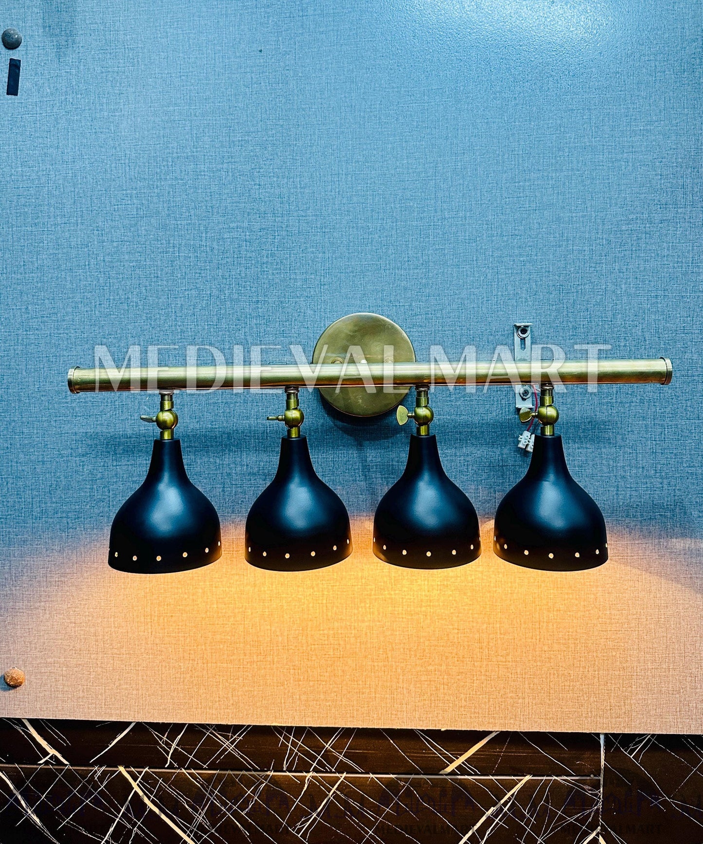 MEDIEVALMART AU European Greaves Knight English Legs Armor "Buff Polish"