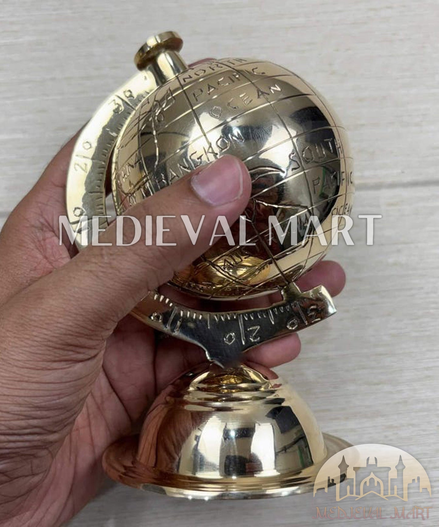 MEDIEVALMART AU "Achilles" Gold Finish Trojan Warrior Helmet W/H Free Stand | Troy Props