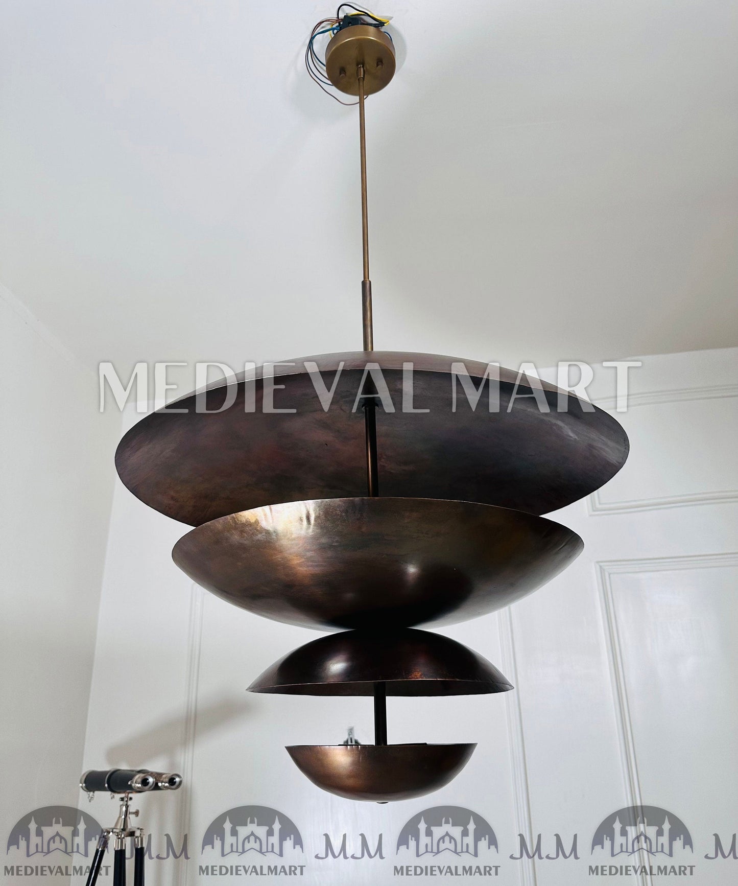 MEDIEVALMART AU European Greaves Knight English Legs Armor "Buff Polish"