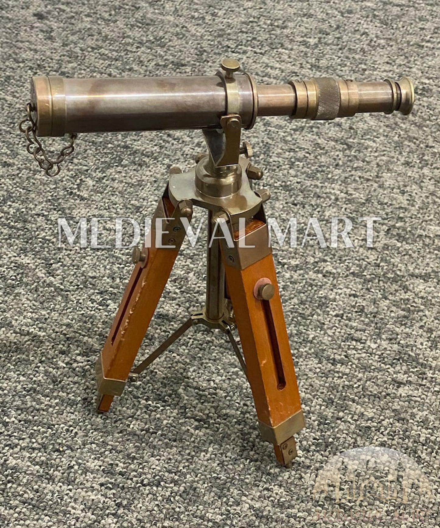 MEDIEVALMART AU Medieval Templar Devil Zelda Cross Inspired Wooden Shield Bliue & Gold Finish | Gift for Christmas Day