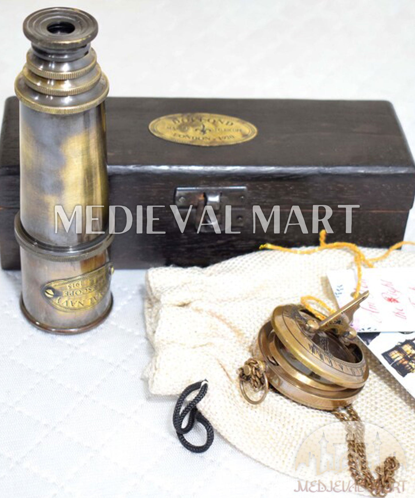 MEDIEVALMART AU Medieval Templar Devil Zelda Cross Inspired Wooden Shield Bliue & Gold Finish | Gift for Christmas Day