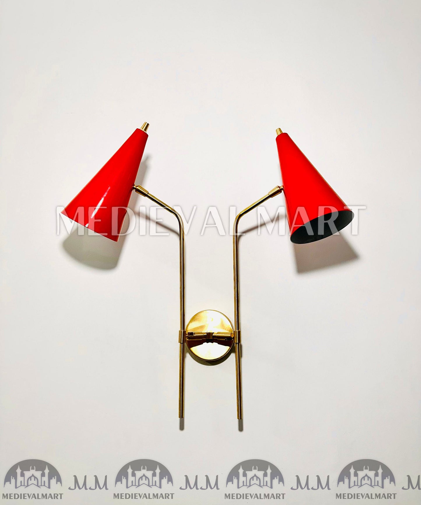 MEDIEVALMART AU European Greaves Knight English Legs Armor "Buff Polish"