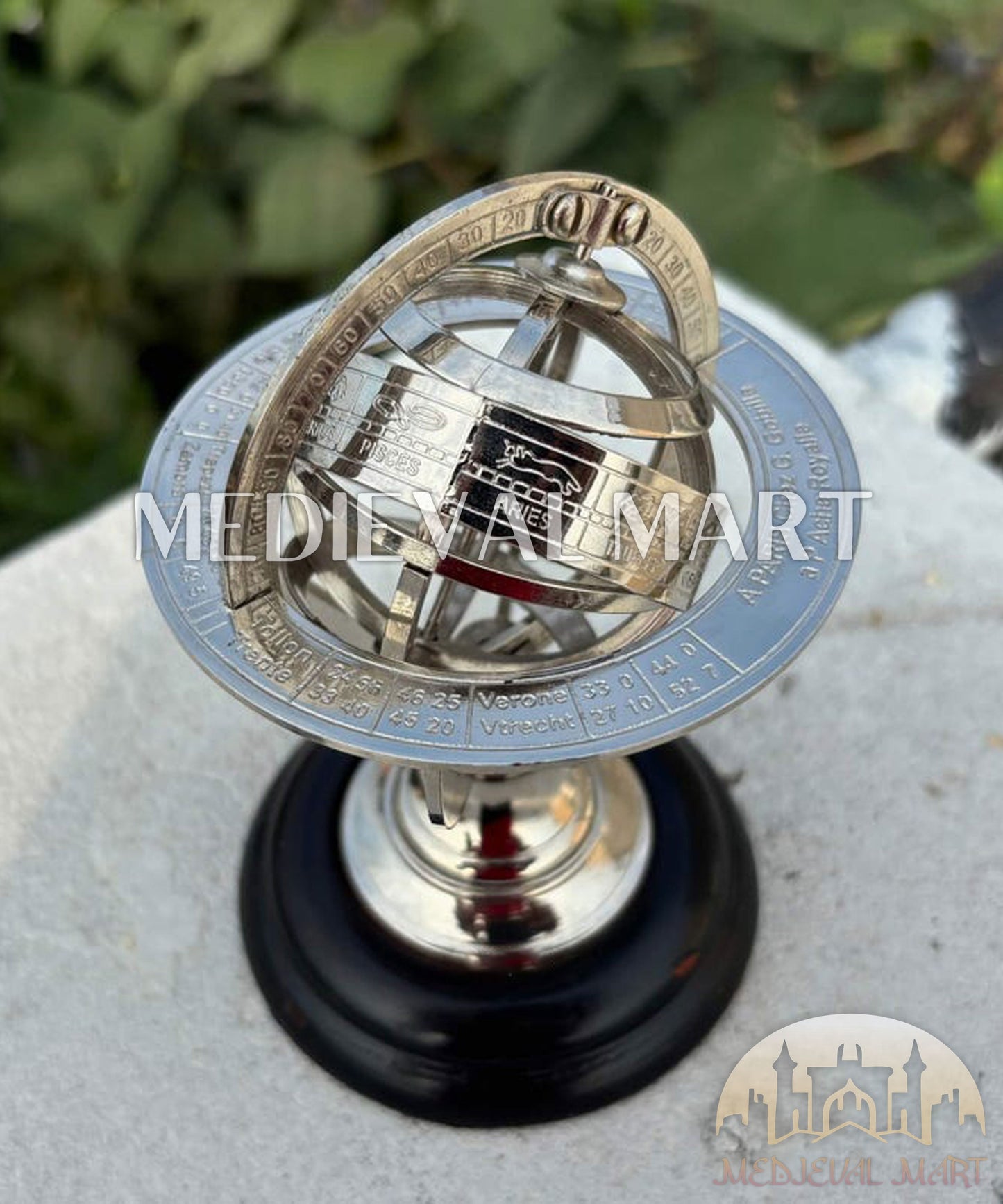 MEDIEVALMART AU "Achilles" Gold Finish Trojan Warrior Helmet W/H Free Stand | Troy Props