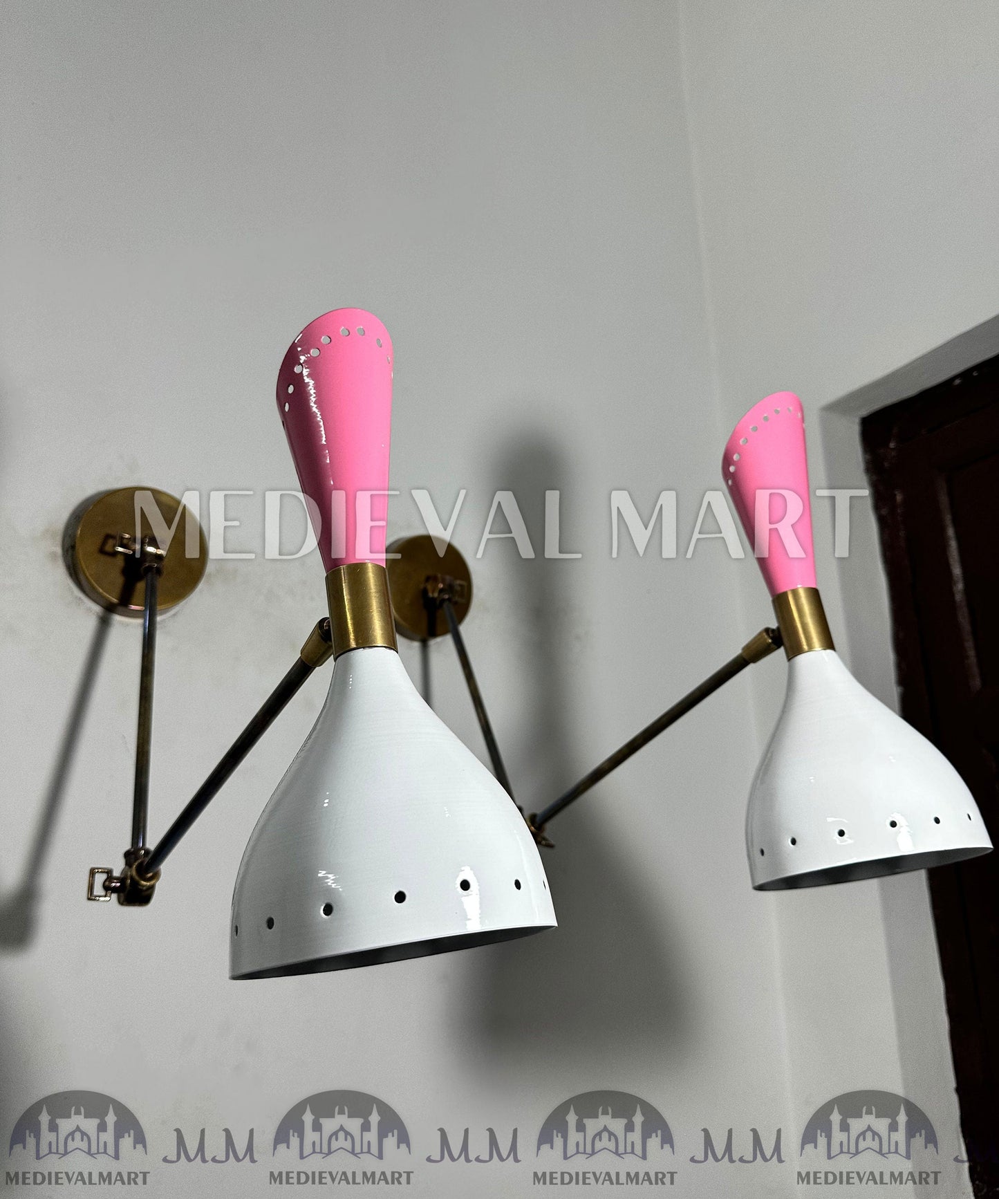 MEDIEVALMART AU European Greaves Knight English Legs Armor "Buff Polish"