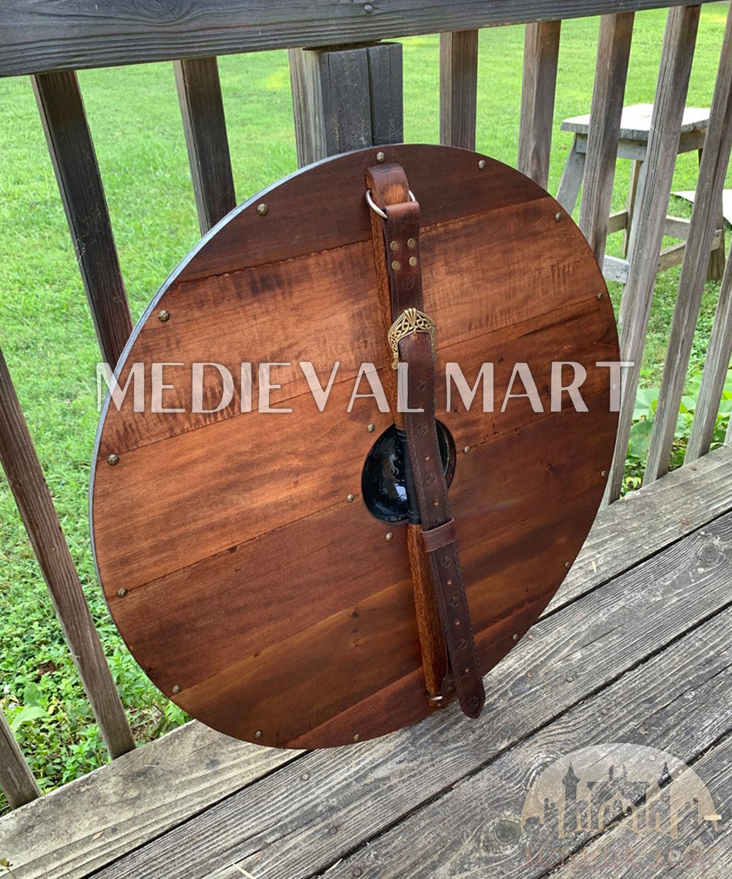 MEDIEVALMART AU First Avengers Steve Rogers Damaged Shield | Gift for Cosplayer