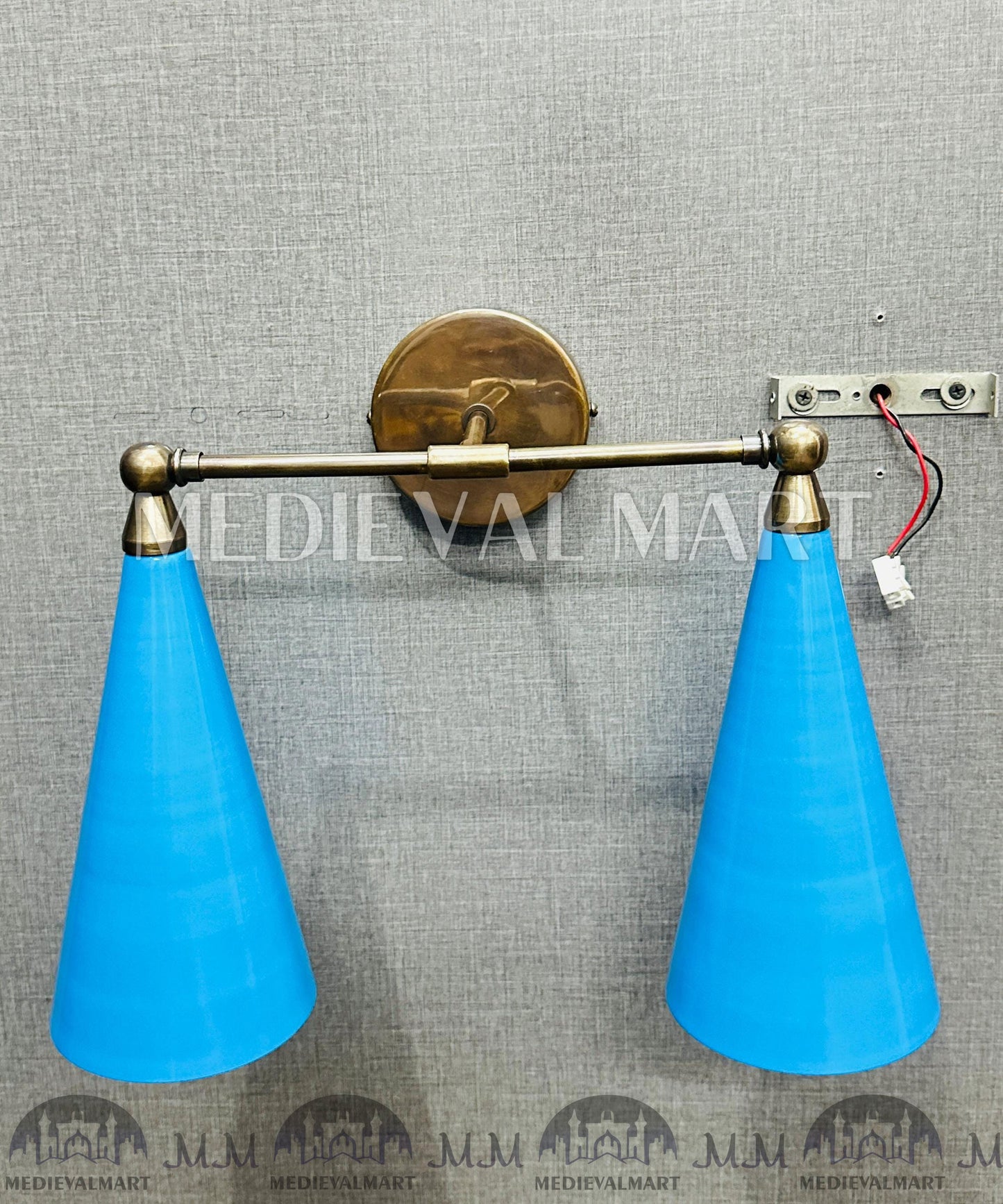 MEDIEVALMART AU European Greaves Knight English Legs Armor "Buff Polish"