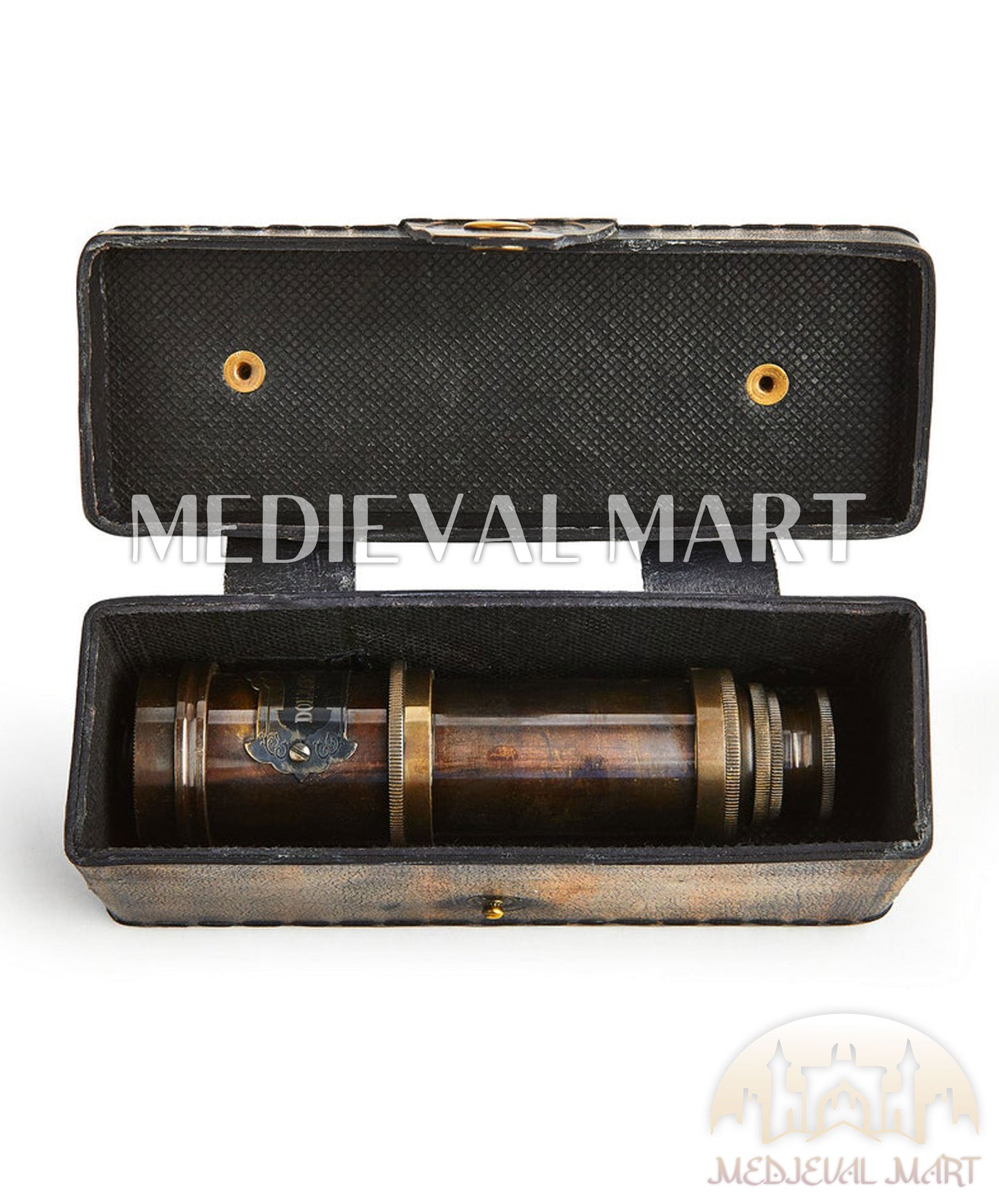 MEDIEVALMART AU Medieval Templar Devil Zelda Cross Inspired Wooden Shield Bliue & Gold Finish | Gift for Christmas Day