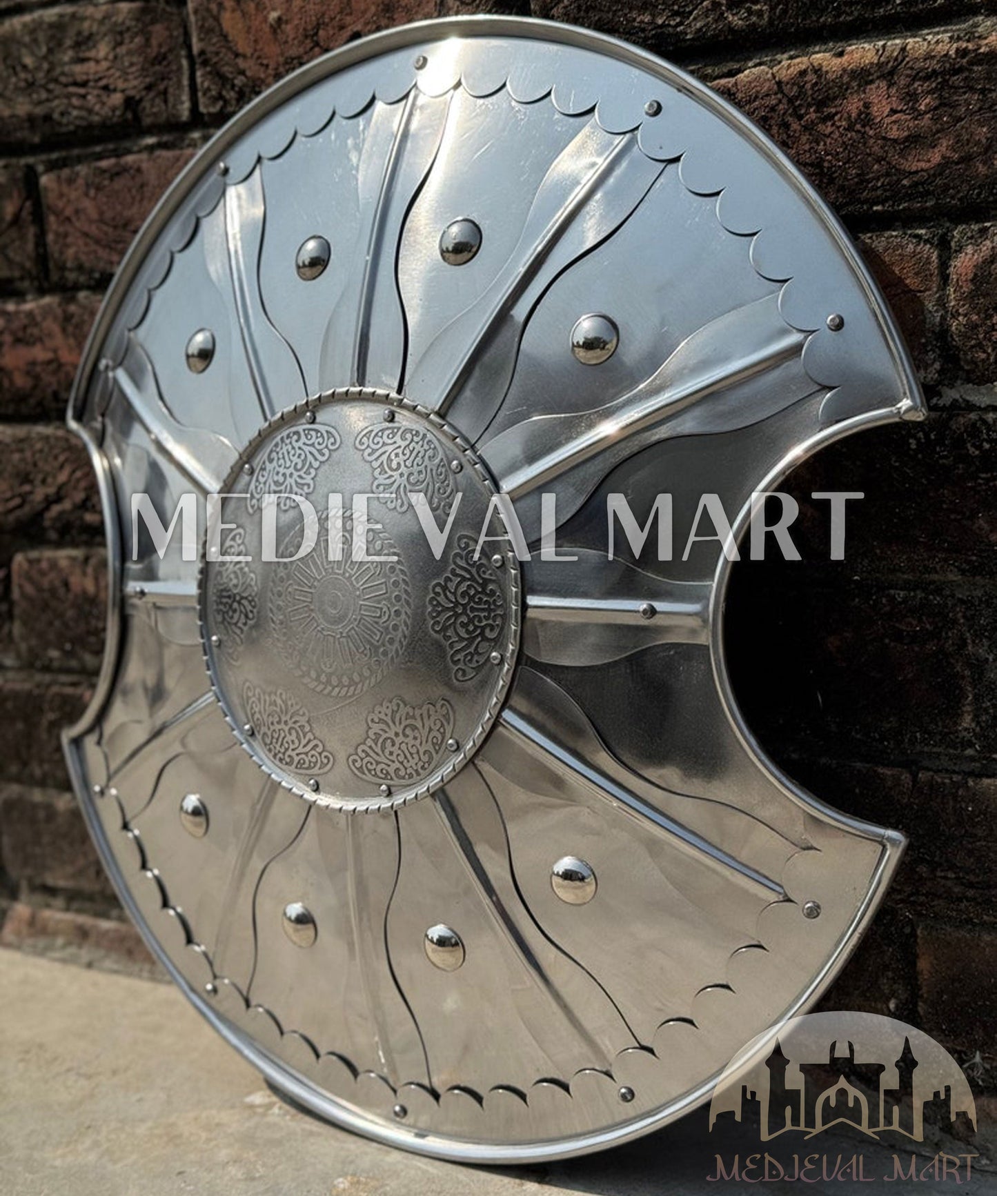 MEDIEVALMART AU First Avengers Steve Rogers Damaged Shield | Gift for Cosplayer
