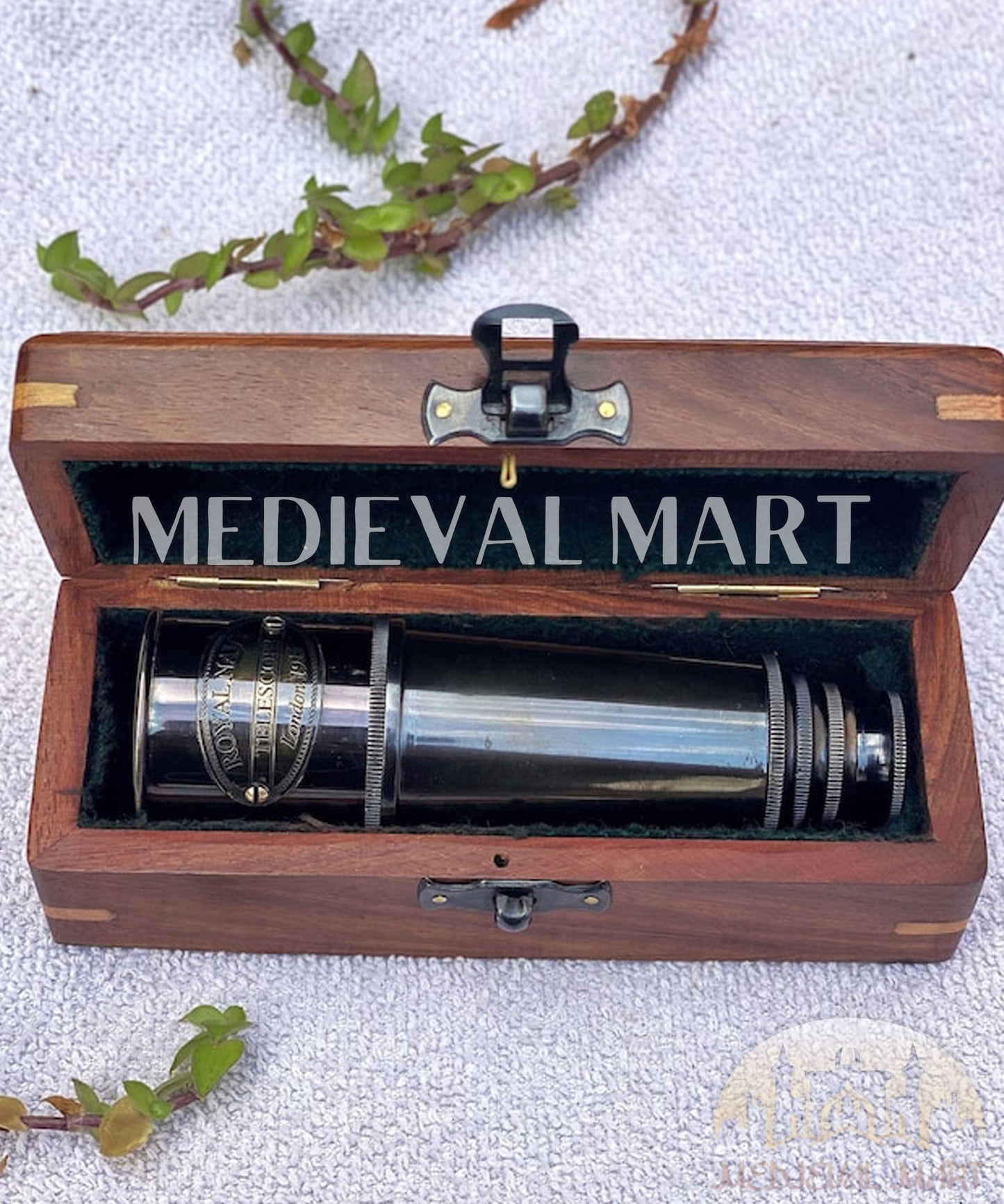 MEDIEVALMART AU Medieval Templar Devil Zelda Cross Inspired Wooden Shield Bliue & Gold Finish | Gift for Christmas Day