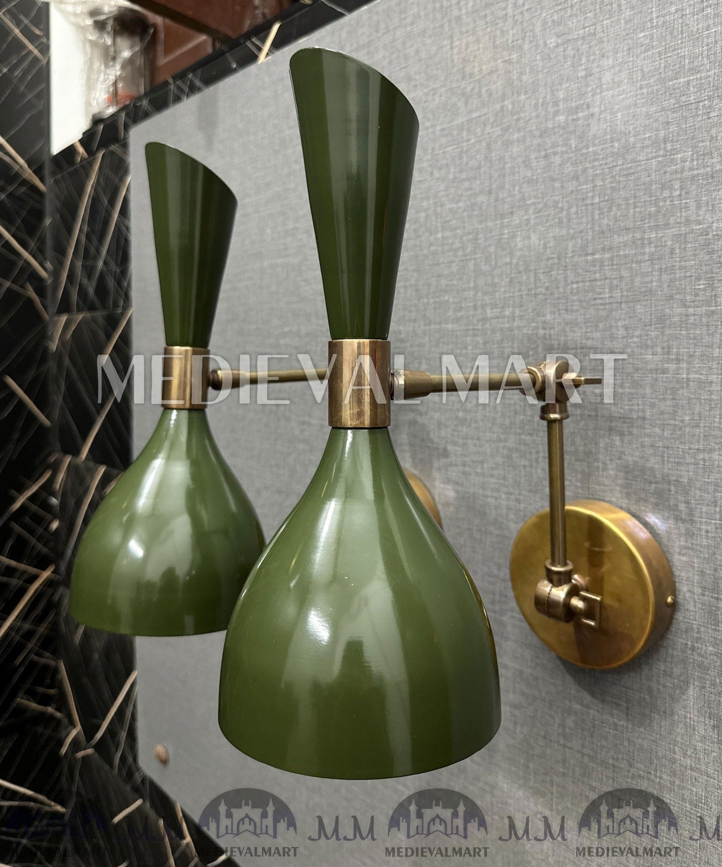 MEDIEVALMART AU European Greaves Knight English Legs Armor "Buff Polish"