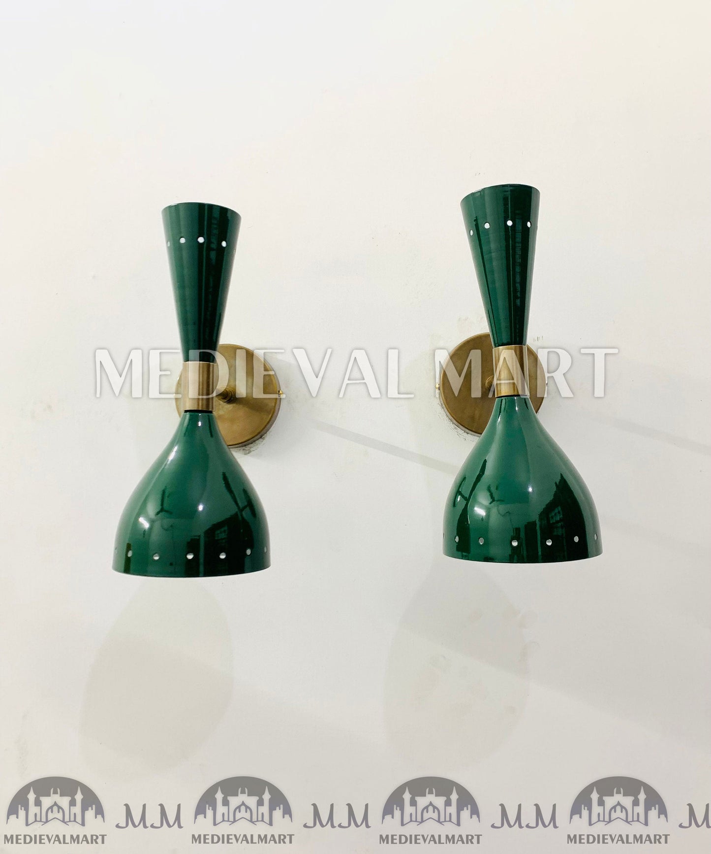 MEDIEVALMART AU European Greaves Knight English Legs Armor "Buff Polish"