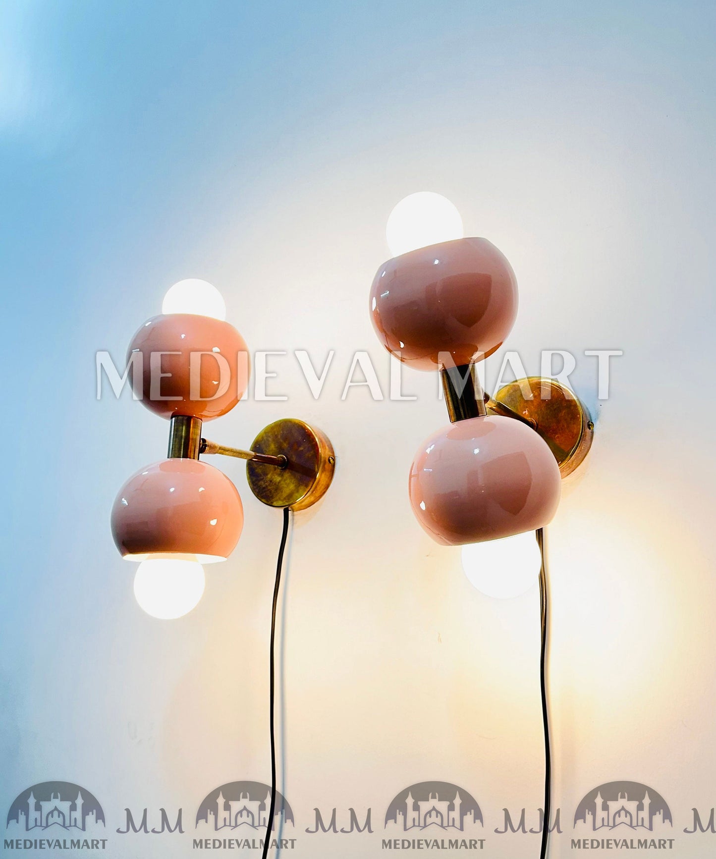 MEDIEVALMART AU European Greaves Knight English Legs Armor "Buff Polish"